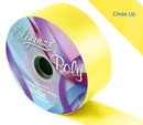 ELEGANZA POLY RIBBON YELLOW 50MM X 91M (100YDS)