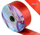ELEGANZA POLY RIBBON RED 50MM X 91M (100YDS)