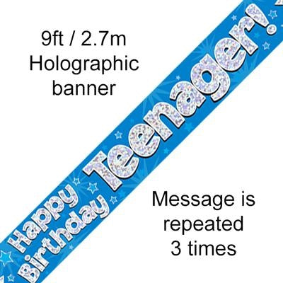 BANNER 9FT TEENAGER BLUE