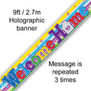 BANNER 9FT WELCOME HOME SWIRL