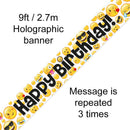 BANNER 9FT EMOJI BIRTHDAY