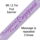 BANNER 9FT CONGRATULATIONS ON YOUR ENGAGEMENT