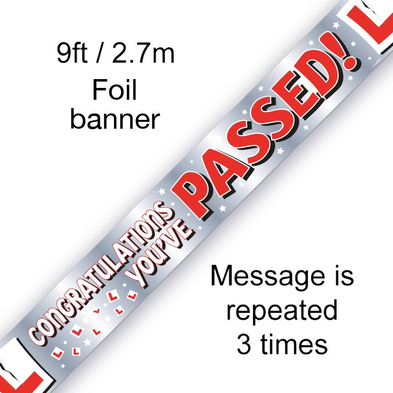 BANNER 9FT YOU'VE PASSED