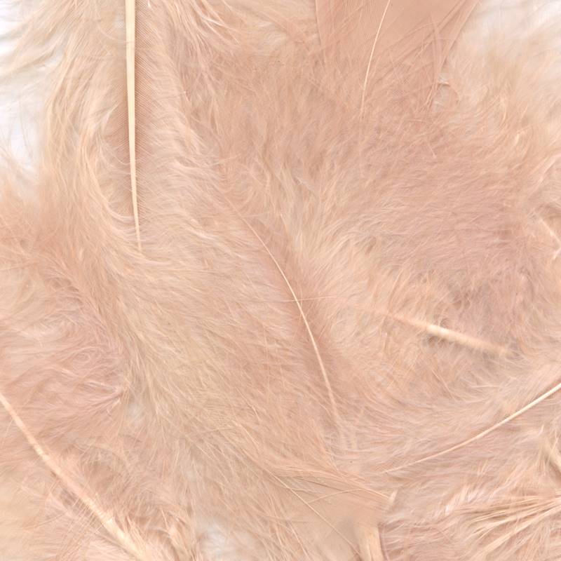 ELEGANZA CRAFT MARABOUT FEATHERS MIXED SIZES 3"-8" 8G BAG ROSE GOLD NO.87