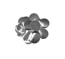 METALLIC FOIL CONFETTI 10MM X 50G SILVER
