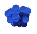 METALLIC FOIL CONFETTI 10MM X 50G BLUE