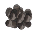 METALLIC FOIL CONFETTI 10MM X 50G BLACK