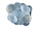 METALLIC PEARL FOIL CONFETTI 10MM X 50G LIGHT BLUE
