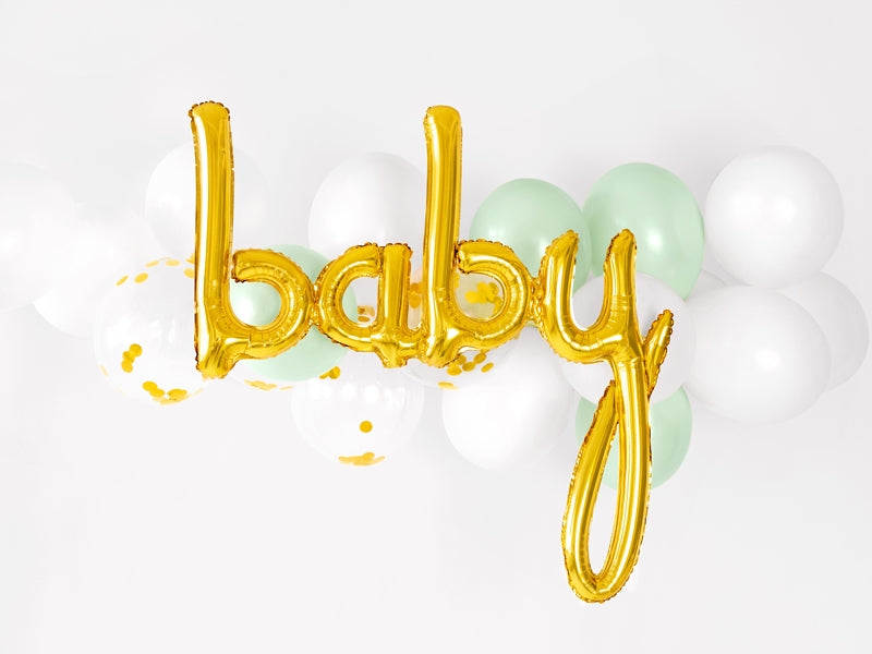 29" SCRIPT BABY GOLD FOIL