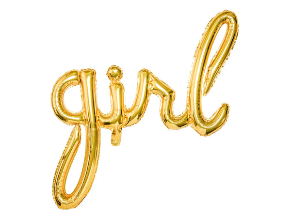 34" Girl Gold Script Foil Ireland