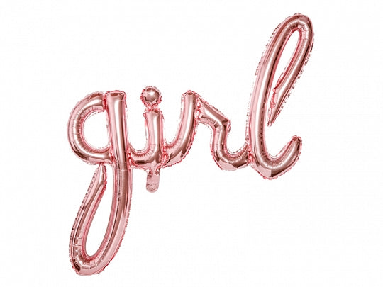 34" Girl Rose Gold Script Foil Ireland