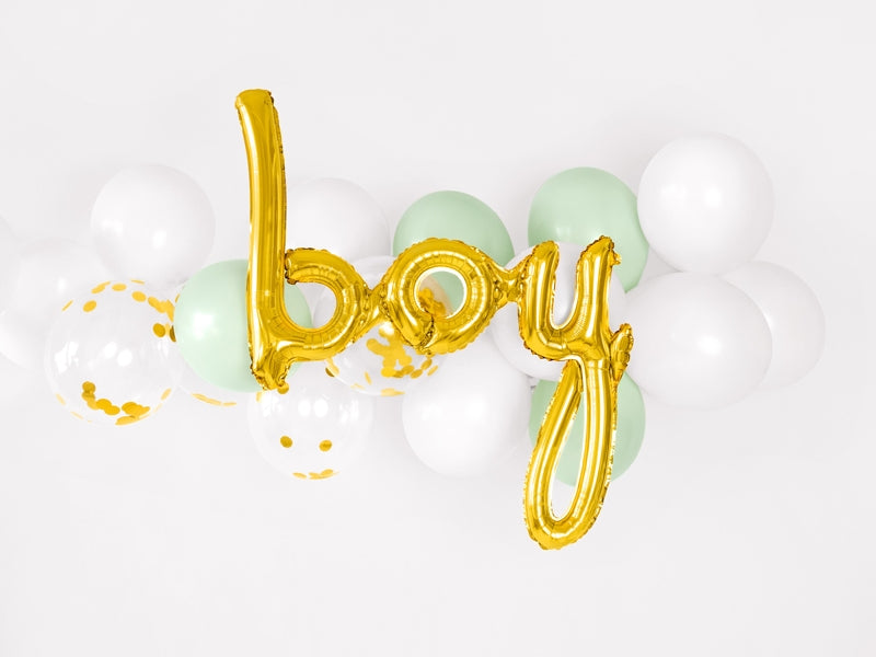 25" SCRIPT BOY GOLD FOIL