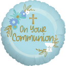 18" ROUND ON YOUR COMMUNION BLUE SPECIAL DESIGN FOIL
