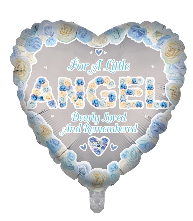 In Loving Memory Child Foil Blue