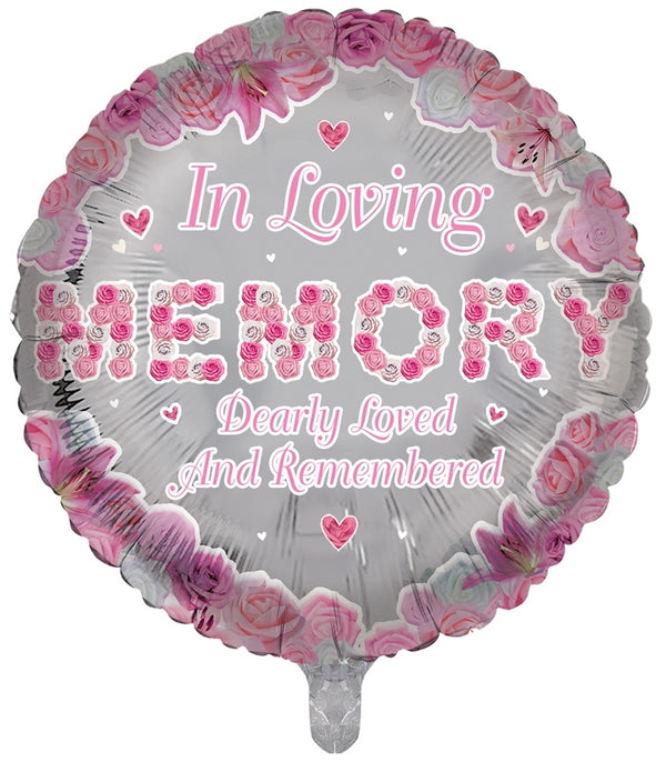 In Loving Memory Foil Pink