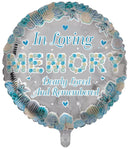 In Loving Memory Foil Blue