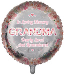 18" ROUND IN LOVING MEMORY GRANDMA