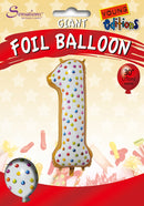 30" LARGE NUMBER CAKES NUMBER 1 FOIL