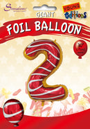 30" LARGE NUMBER CAKES NUMBER 2 FOIL