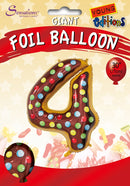 30" LARGE NUMBER CAKES NUMBER 4 FOIL