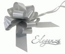 PULL BOWS: 50mm ELEGANZA POLY PULL BOWS SILVER NO.24 (20 PER PACK)
